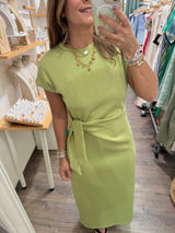 Matcha Green Front Knot Dress