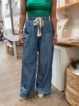 Denim Drawstring Pant