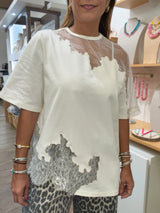 Ivory Lace Detail Top