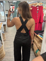 Black Back Detail Jumpsuit