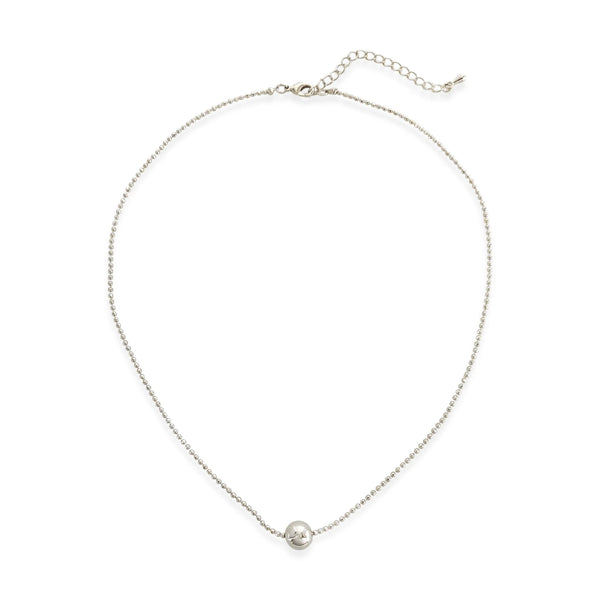 Silver Sphere Necklace (CC)