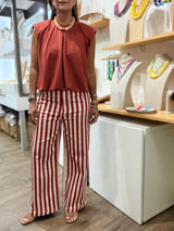 Rust Stripes Pant