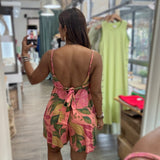Pink Rio Print Romper
