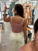 Ash Rose Square Neck Bodysuit