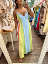 Multi Stripes Maxi Dress