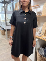 Black Collared Dress