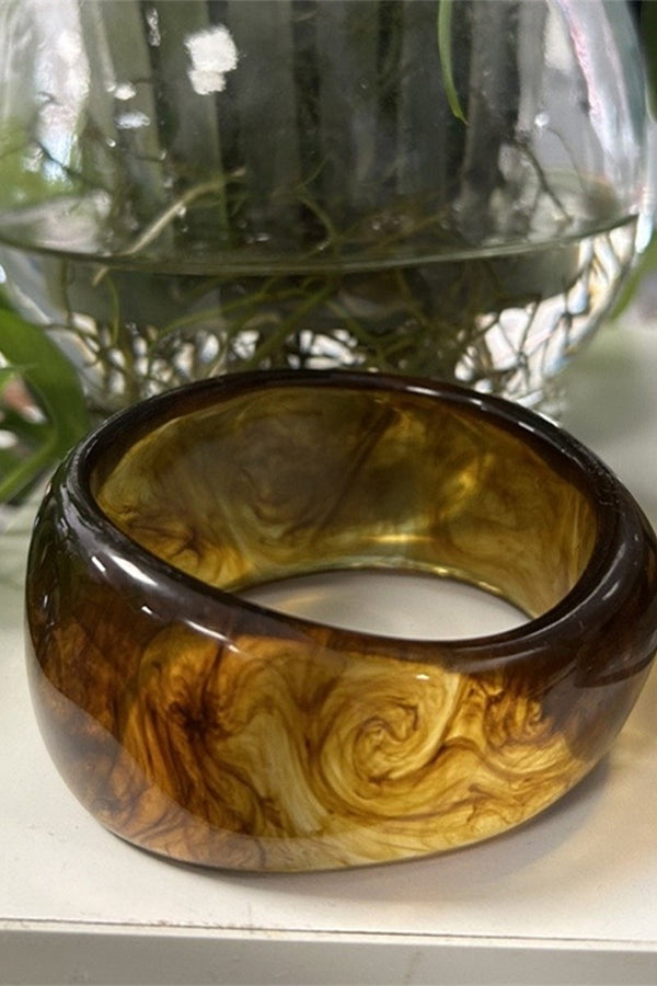 Light Amber Resin Bangle
