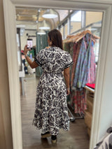 Grey Mix Drawstring Dress