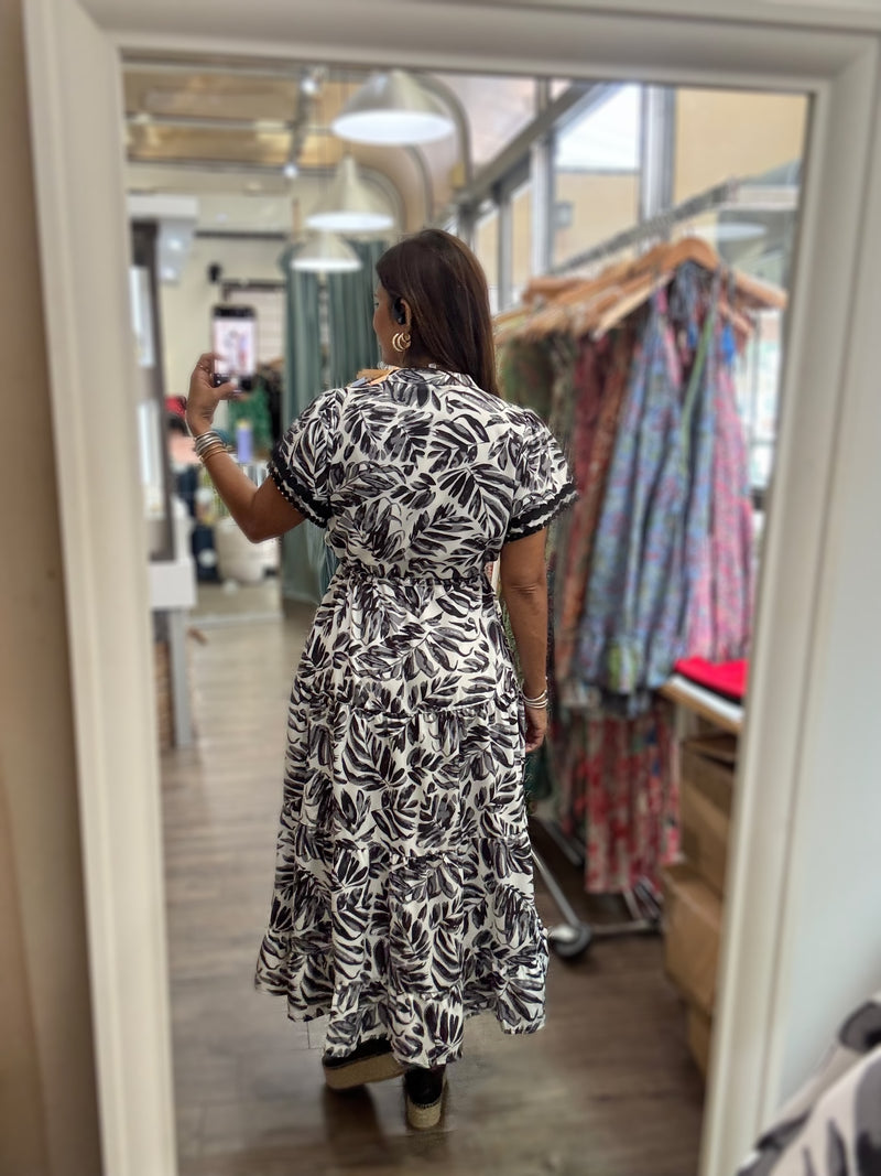 Grey Mix Drawstring Dress