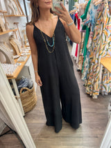 Black Strappy Jumpsuit