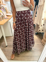 Plaid Print Maxi Print