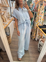 Light Blue Top & Pant Set