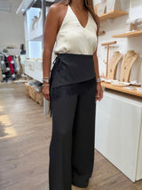 Black Waist Detail Pant