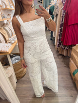 White Lace Jumpsuit
