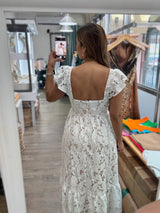 White Lace Maxi Dress