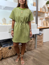 Olive Tiny Dots Dress