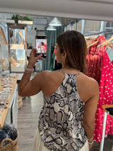 Snake PrintRacerback Cami Top