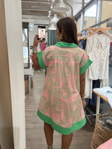 Pink Print Dress