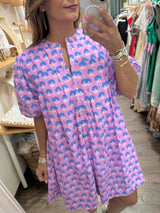 Lavender Mix Print Dress