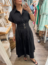 Black Belted Dress