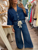 Dark Denim Top & Jeans Set