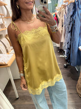 Marigold Lace Detail Top