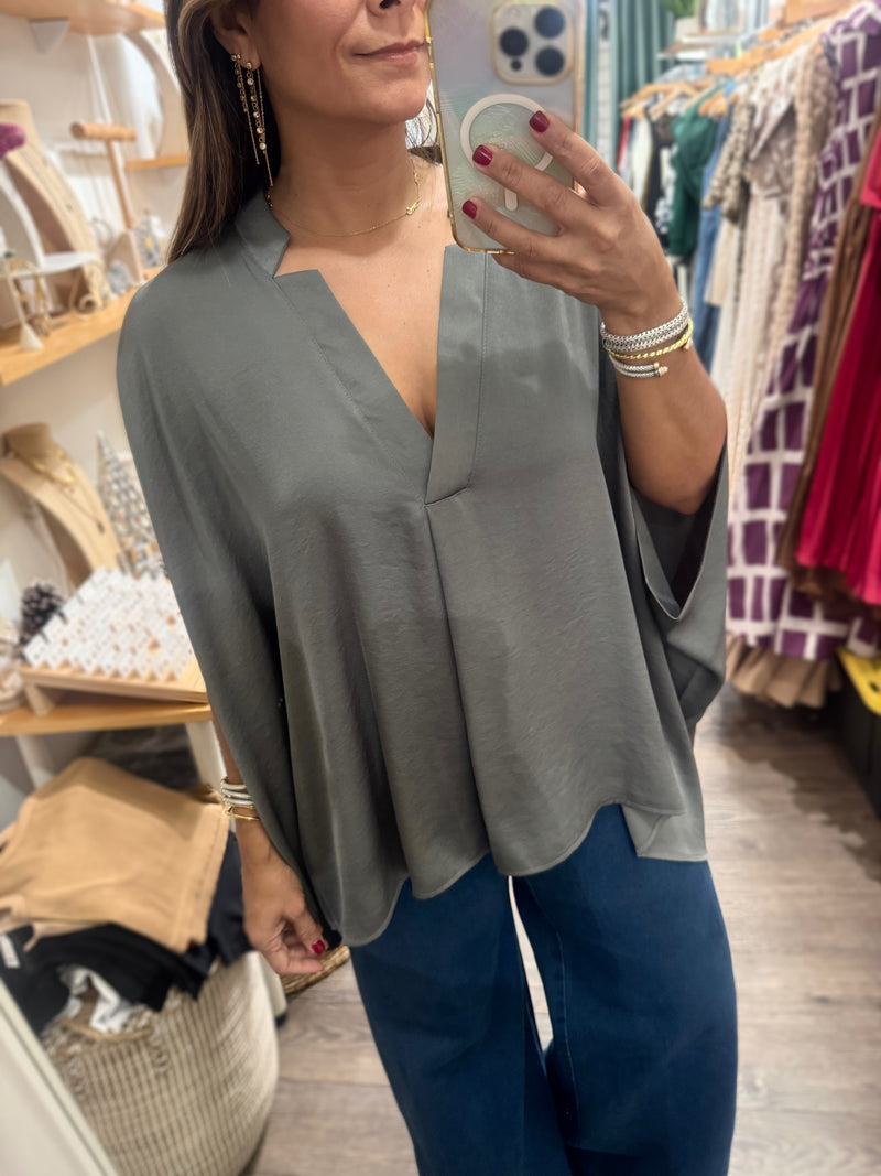 Grey Tunic Top