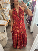 Printed Halter Dress