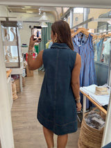 Dark Denim Shift Dress