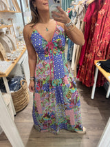 Printed Back Detail Dress