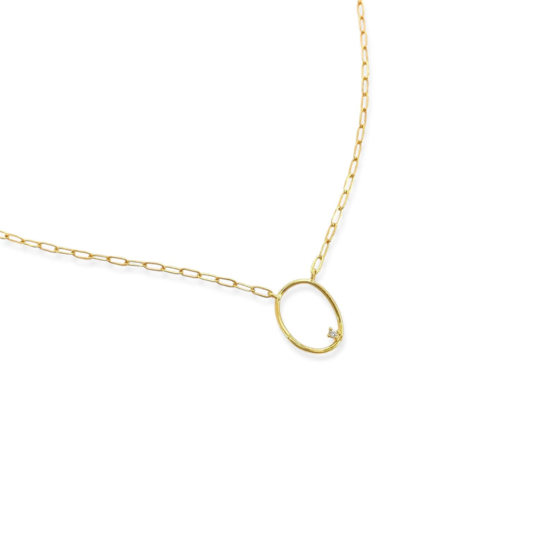 Dainty Circle Chain Necklace (NM)