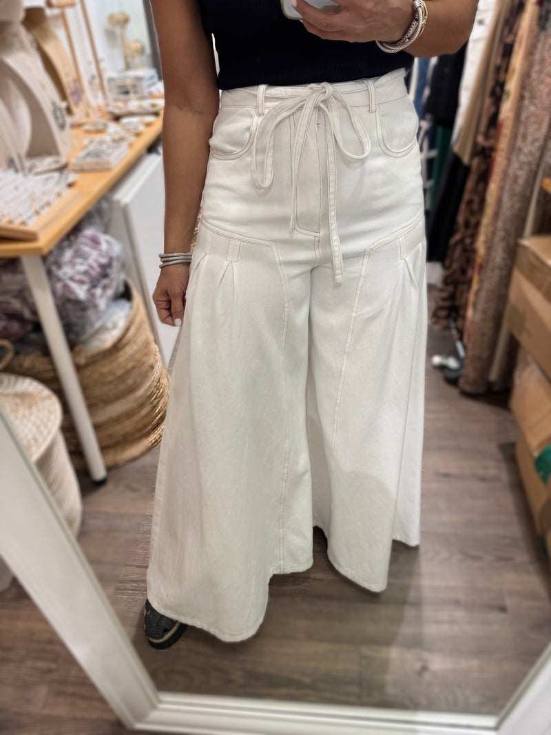 White Wide Leg Jean