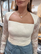 Ivory Lace Top