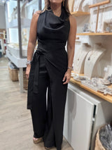 Black Cowl Neck Jumpsuit