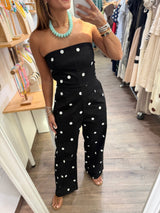 Black & White Polka Dots Jumpsuit