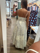 Bandana Print Smocked Dress