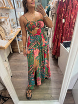 Printed Smocked Detail Dress