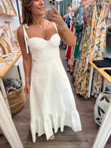 White Corset Maxi Dress