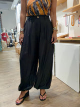 Black High Waisted Harem Pants