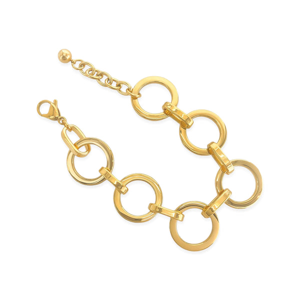 Gold Circle Chain Bracelet(39)