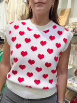 Red Hearts Top