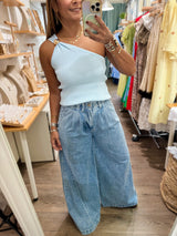 Medium Wash Wide Leg Jeans