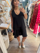 Black V-Neck Dress