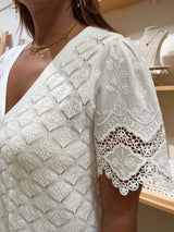 White Knitted Top