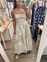 Bandana Print Smocked Dress
