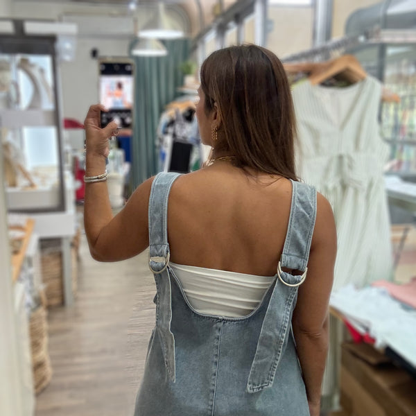 Light Denim Jumper Dress