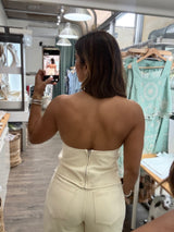 Ivory Halter Top & Pant Set