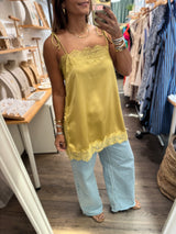 Marigold Lace Detail Top