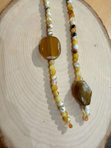 Earth Mix Semi-Precious Stone Long Necklace