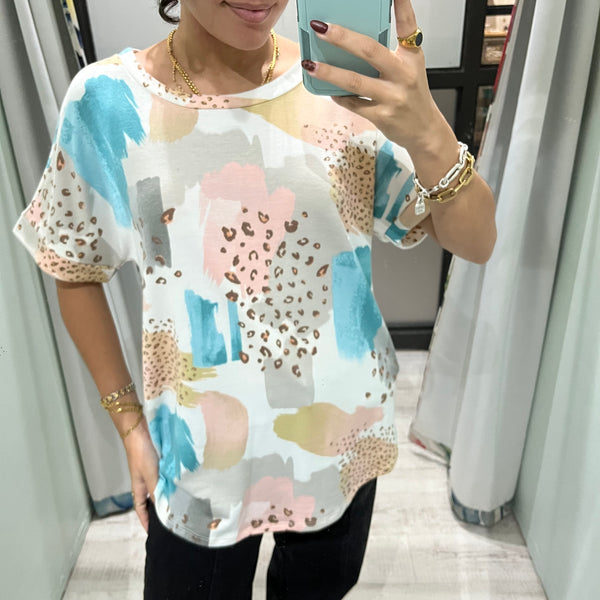 Light Colors Print Top